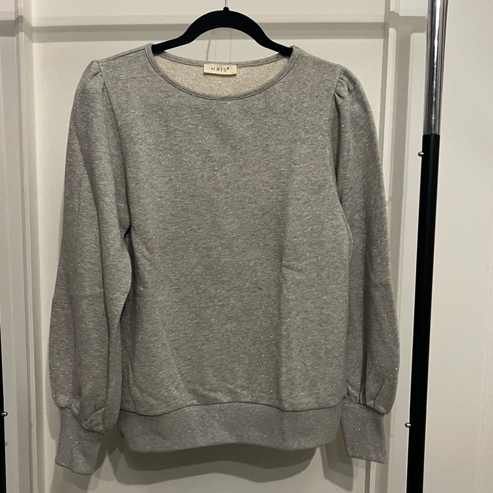 Iris Heather Gray Women's Crew Neck Sweater